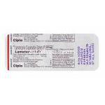 ラメテック Lametec-50 DT、ジェネリックラミクタール、ラモトリジン50mg 包装裏面